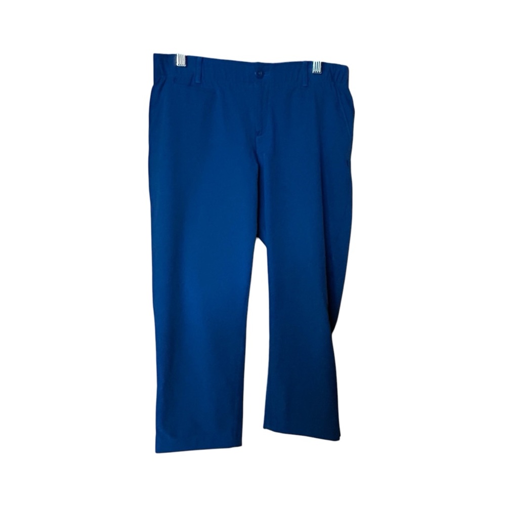 Under Armour Women’s Heat Gear Blue Capri Pants Golf‎ Lightweight Fitted Size 8